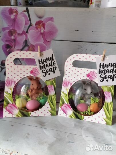 Пасхальный кролик из мыла ручной работы