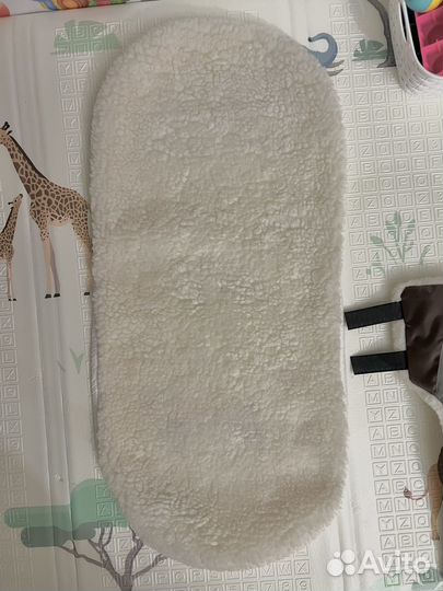 Вкладыш в коляску меховой шерсть