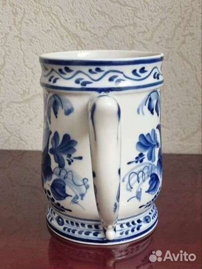 Кружка пивная гжель