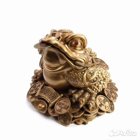 Трехлапая Денежная Жаба Статуэтка под бронзу ru*37
