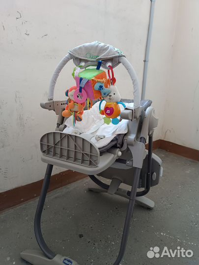 Стульчик для кормления chicco polly magic