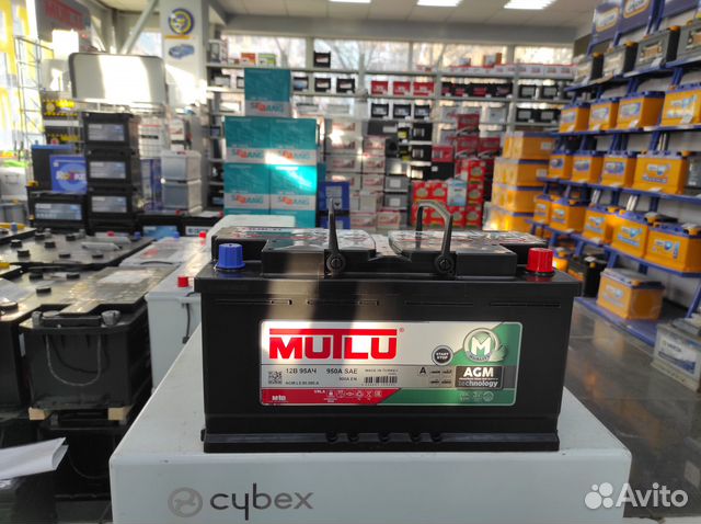 Аккумулятор 95Ач AGM Mutlu 900A start-stop EK950