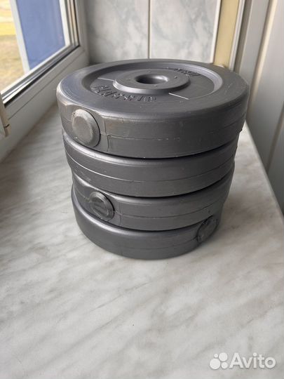 Блины для гантелей бу 2 кг