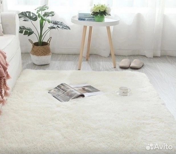 Ковер 110*160 меховой новый