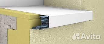 Подоконник алюминиевый