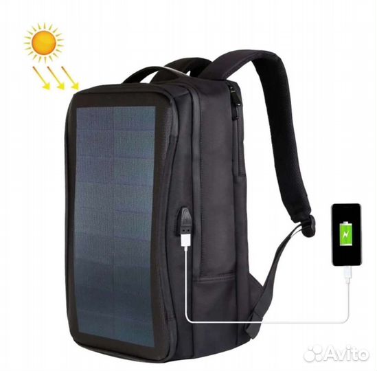 Рюкзак с солнечной панелью новый