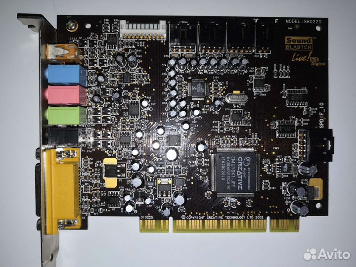 Внешняя звуковая карта creative 5.1 sb0220