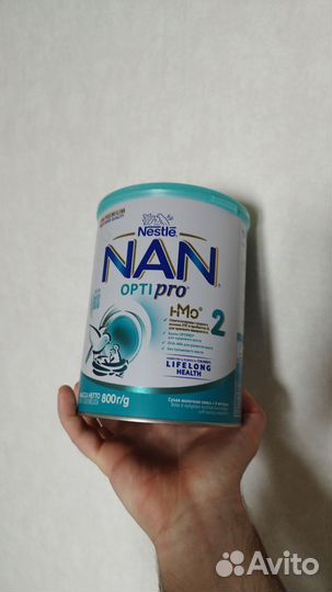 Молочная смесь NAN Nestle 2, с 6 месяцев, 800 г