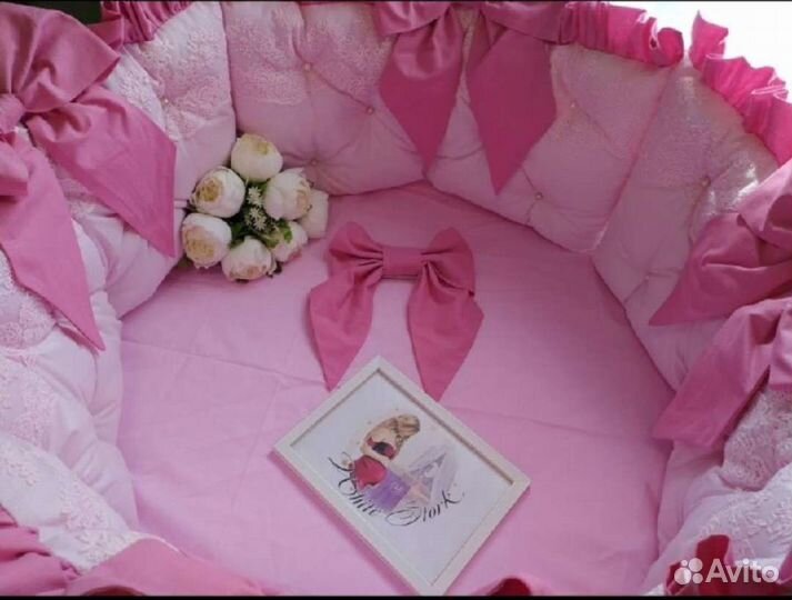 Балдахин и бортики в кроватку