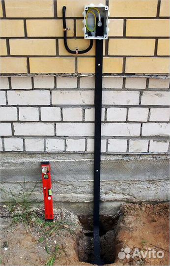 Монтаж контура заземления