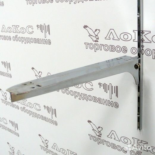 Кронштейн для стекла, L300мм, хром