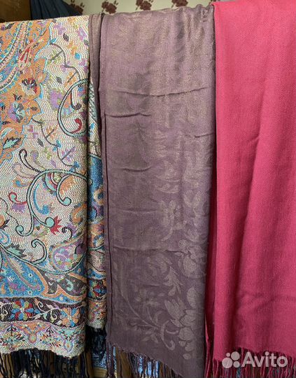 Шарф палантин шерсть и кашемир