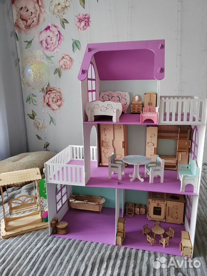 Домик кукольный+качеля