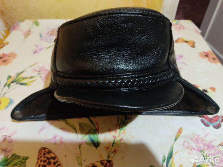 Кепка мужская зимняя кожаная