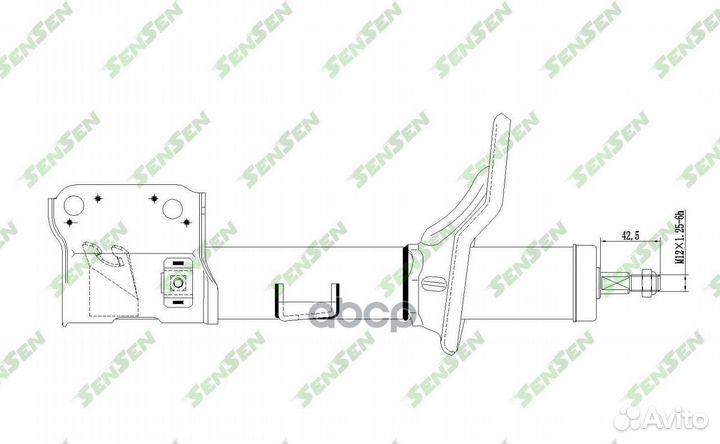 Амортизатор передний левый 4214-0690 Sensen