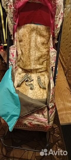 Санки коляска nika с колесиками