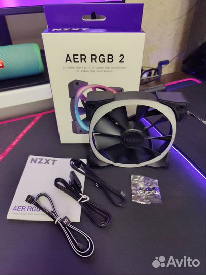 Вентиляторы nzxt aer 2 rgb 120/140 мм