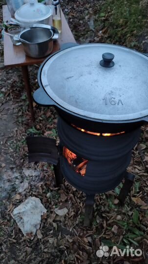 Казан чугунный 16 литров с печкой в аренду