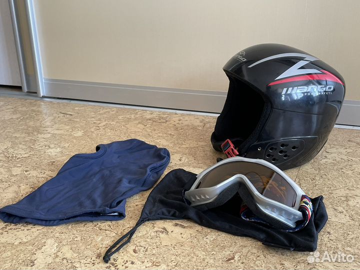 Шлем горнолыжный детский mango с очками