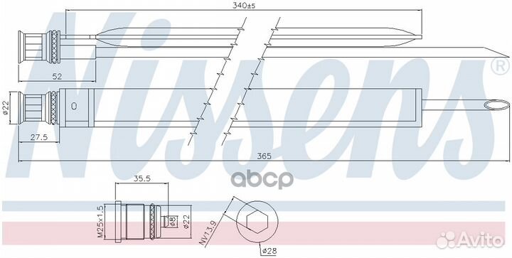 Осушитель кондиционера MB W204/W212/X204 nissens