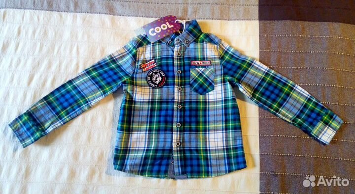 Новая рубашка, детская, р.98