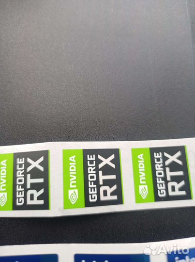 Наклейки Intel core i5, i7,Nvidia RTX, Ryzen 5, 7
