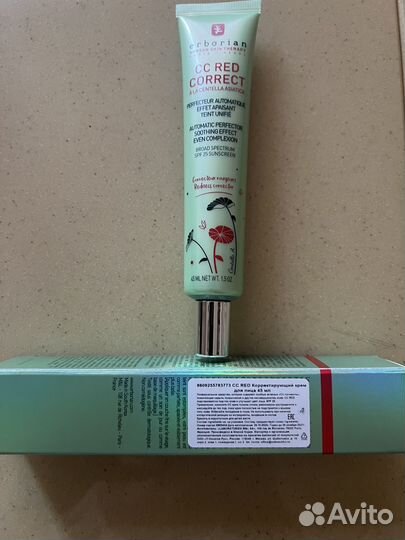 Erborian крем для лица CC red correct