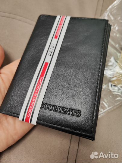 Обложка для документов кожаная