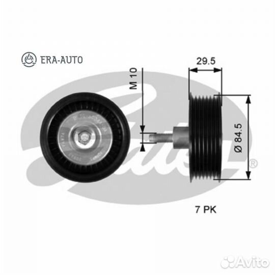 Gates T36536 Ролик руч.ремня FO Ranger, Transit 2