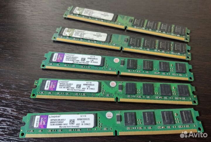 Оперативная память DDR2 2 Гб/800 Mhz для ноут и пк