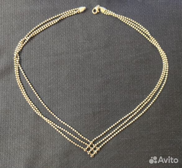 Серебряное колье, серебряная цепь и браслет