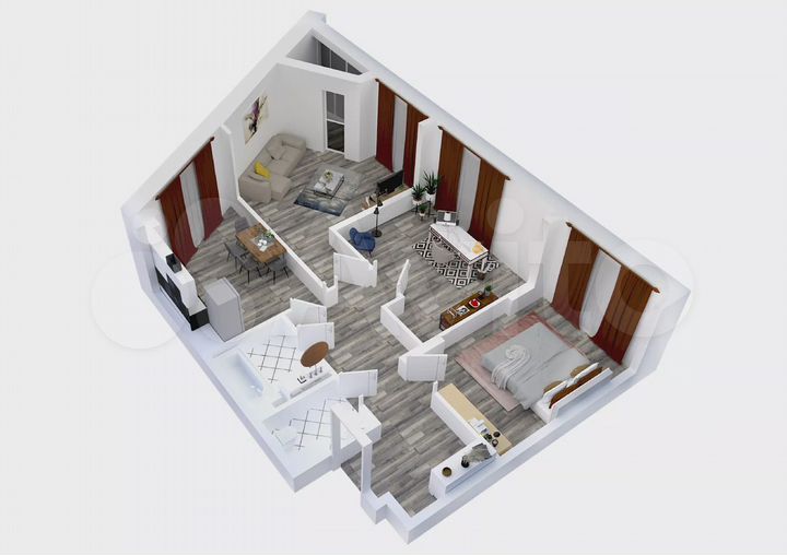 3-к. квартира, 79,6 м², 2/15 эт.