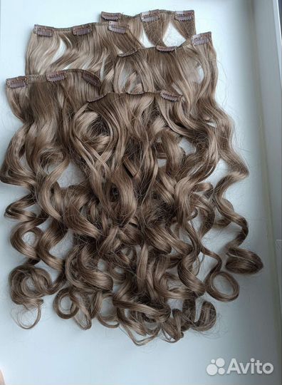 Волосы на заколках искусственные