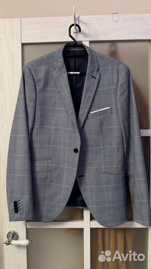 Пиджак в клетку мужской