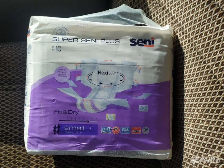 Подгузники для взрослых seni super plus 1