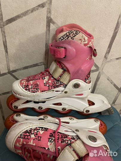 Роликовые коньки детские раздвижные
