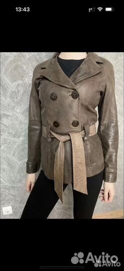 Куртка женская кожаная Италия 42 размер