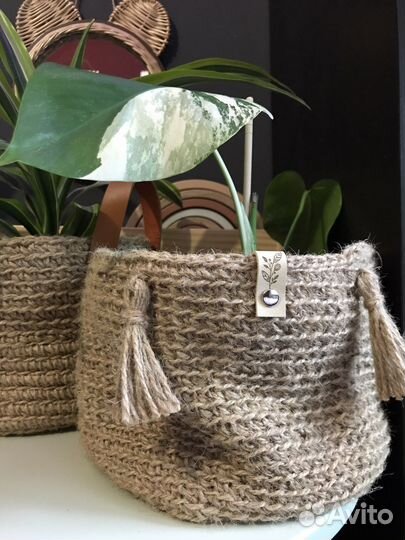 Корзинки из джута