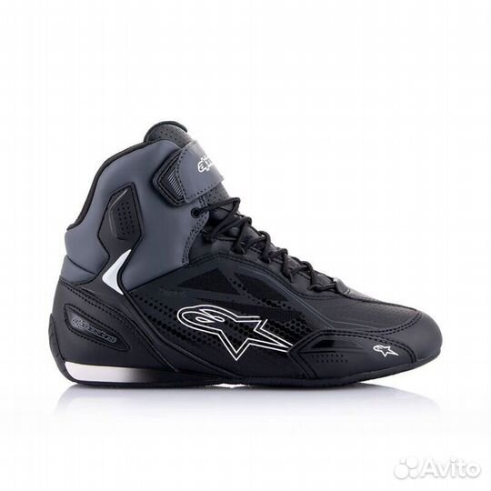 Alpinestars Faster 3 Drystar мотоботы Black Grey Черный