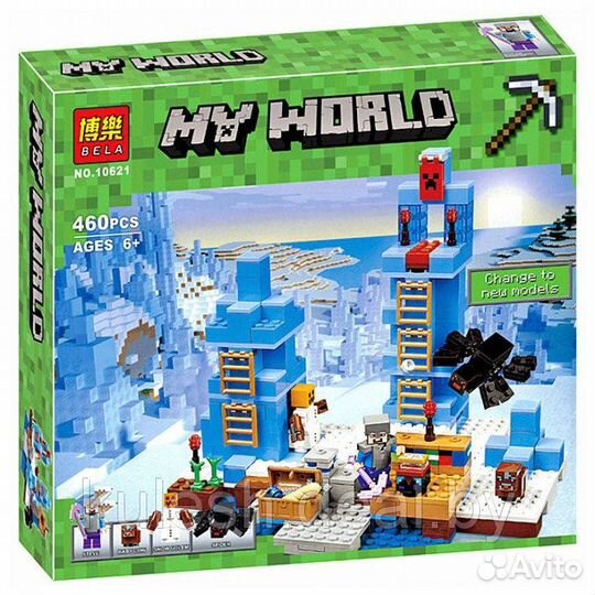 Конструктор майнкрафт Ледяные шипы 10621