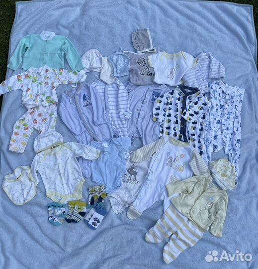 Детские вещи пакетом от 0 до 6 месяцев