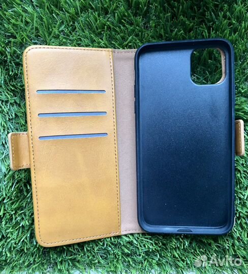 Кожаный чехол-книжка для iPhone