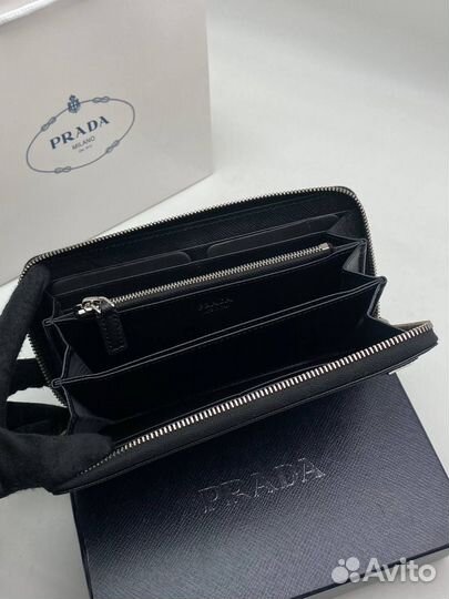 Кошелек мужской Prada кожаный
