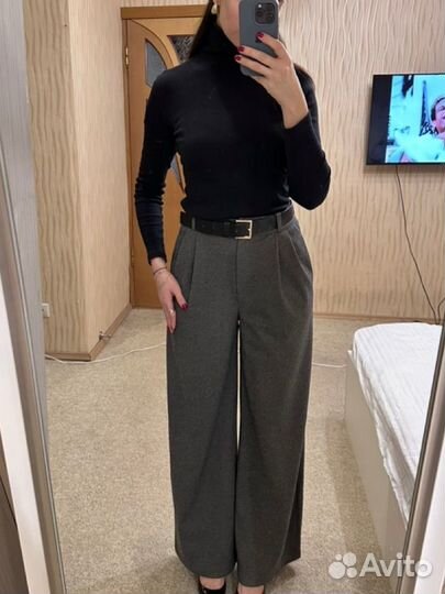Брюки серые