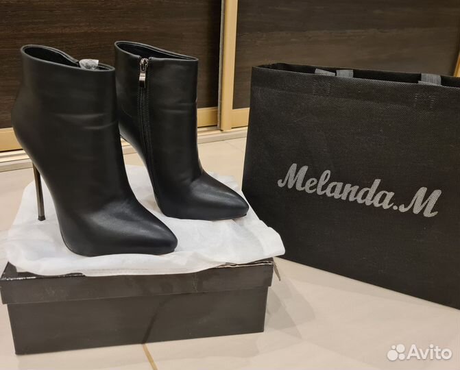 Ботильоны, натуральная кожа, 37 размер