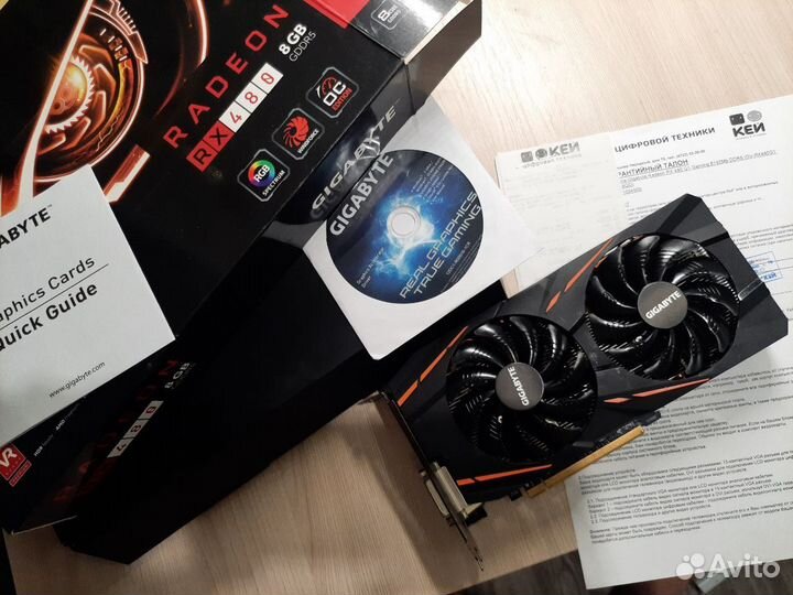 Видеокарта Gigabyte Radeon RX 480 8 гб G1 Gaming