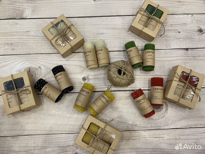 Свечи из вощины с травами