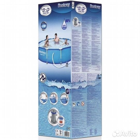 Каркасный бассейн Bestway Steel Pro 56679