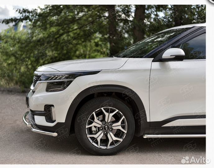 Защита переднего бампера KIA seltos