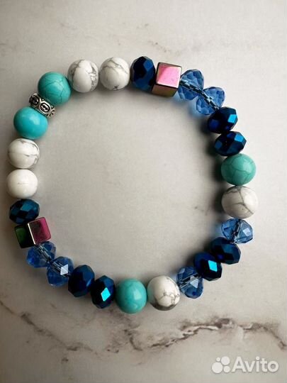 Браслеты детские с натуральными камнями